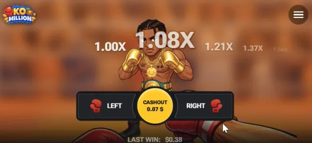 Official material: the fight and multiplier ladder.